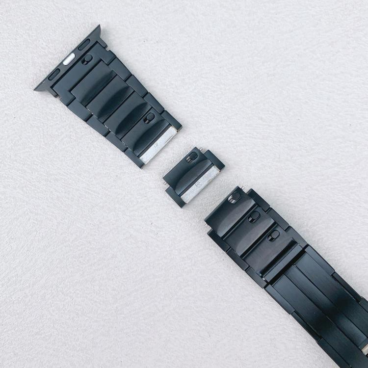 Tri-beads Side-detachable Buckle Stainless Steel Watch Band, For Apple Watch 46mm / 49mm / 45mm / 44mm, For Apple Watch 42mm / 41mm / 40mm / 38mm