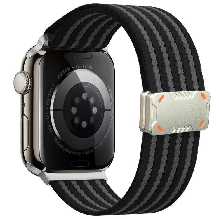 Mecha Armor Magnetic Buckle Nylon Watch Band, For Apple Watch 46mm / 49mm / 45mm / 44mm, For Apple Watch 42mm / 41mm / 40mm / 38mm