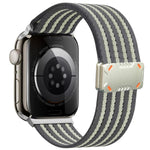 Mecha Armor Magnetic Buckle Nylon Watch Band, For Apple Watch 46mm / 49mm / 45mm / 44mm, For Apple Watch 42mm / 41mm / 40mm / 38mm