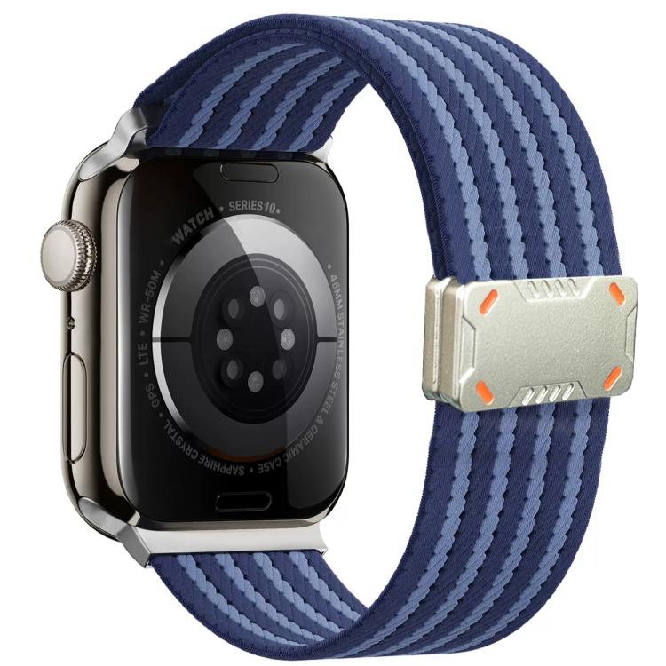 Mecha Armor Magnetic Buckle Nylon Watch Band, For Apple Watch 46mm / 49mm / 45mm / 44mm, For Apple Watch 42mm / 41mm / 40mm / 38mm