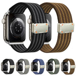 Mecha Armor Magnetic Buckle Nylon Watch Band, For Apple Watch 46mm / 49mm / 45mm / 44mm, For Apple Watch 42mm / 41mm / 40mm / 38mm