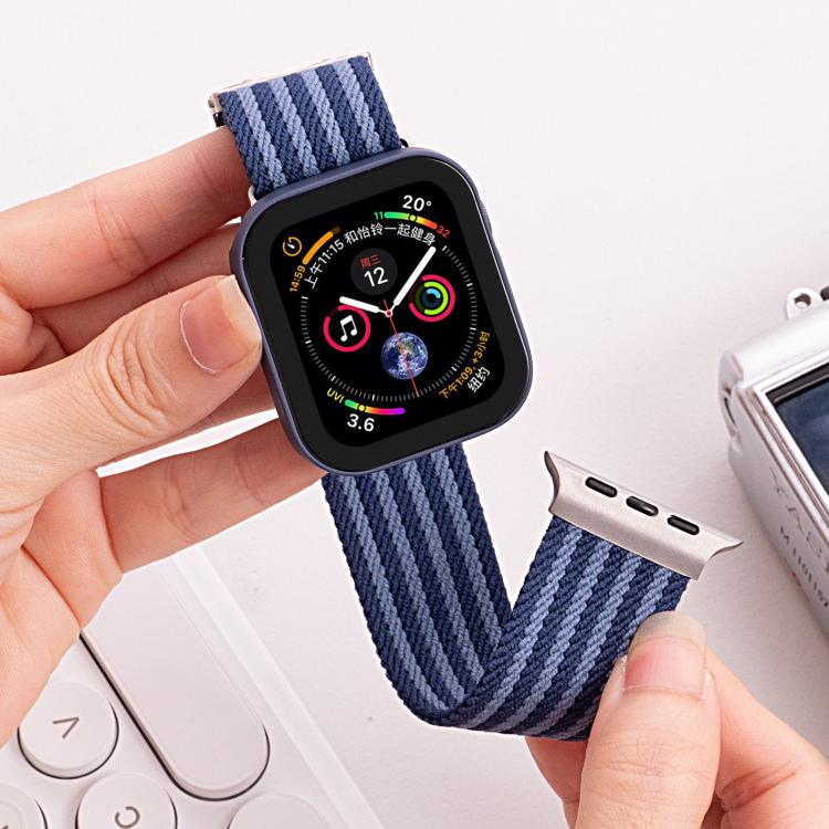 Mecha Armor Magnetic Buckle Nylon Watch Band, For Apple Watch 46mm / 49mm / 45mm / 44mm, For Apple Watch 42mm / 41mm / 40mm / 38mm