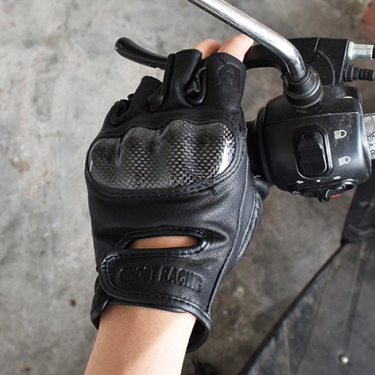 GHOST RACING GR-BZ01 Summer Off-road Riding Protective Breathable Motorcycle Half-finger Gloves, M, L, XL