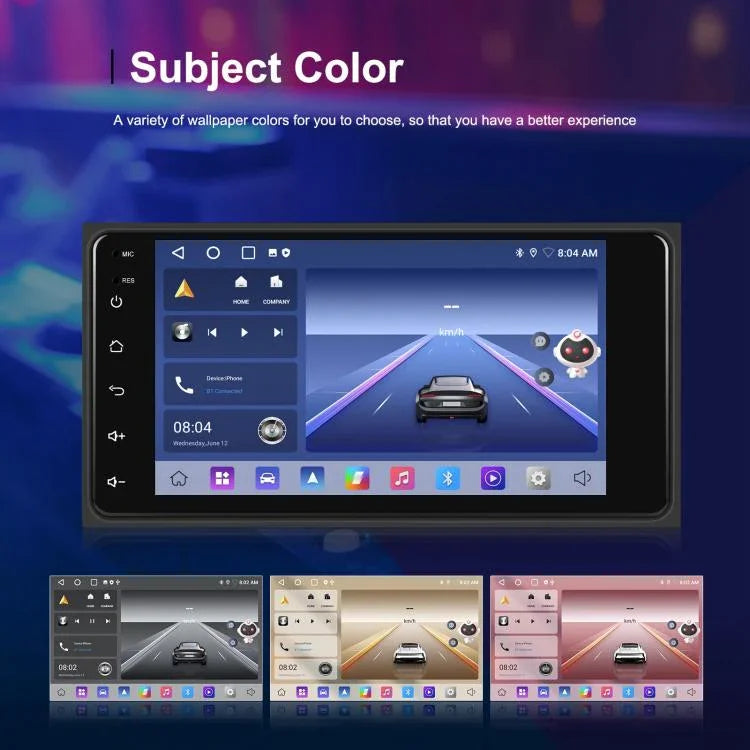 For Toyota COROLLA Android 15 7 inch Wireless CarPlay Car Player Car Central Control Navigation Machine, Standard, Standard+AHD+Microphone