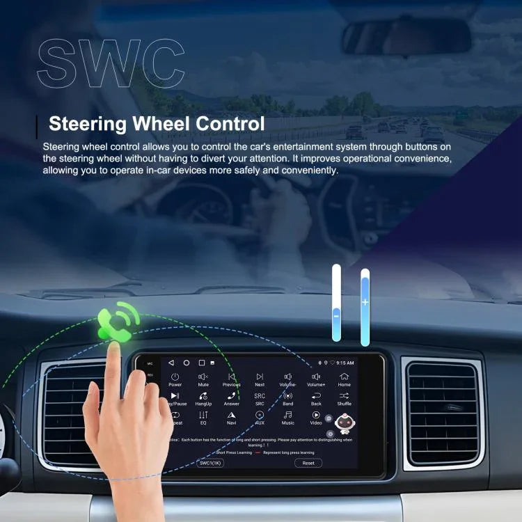 For Toyota COROLLA Android 15 7 inch Wireless CarPlay Car Player Car Central Control Navigation Machine, Standard, Standard+AHD+Microphone