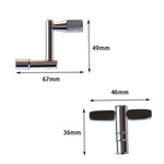 CT-826 T-shaped Square Hole Drum Key Universal Adjustment Wrench Tool for Drum Set, CT-826