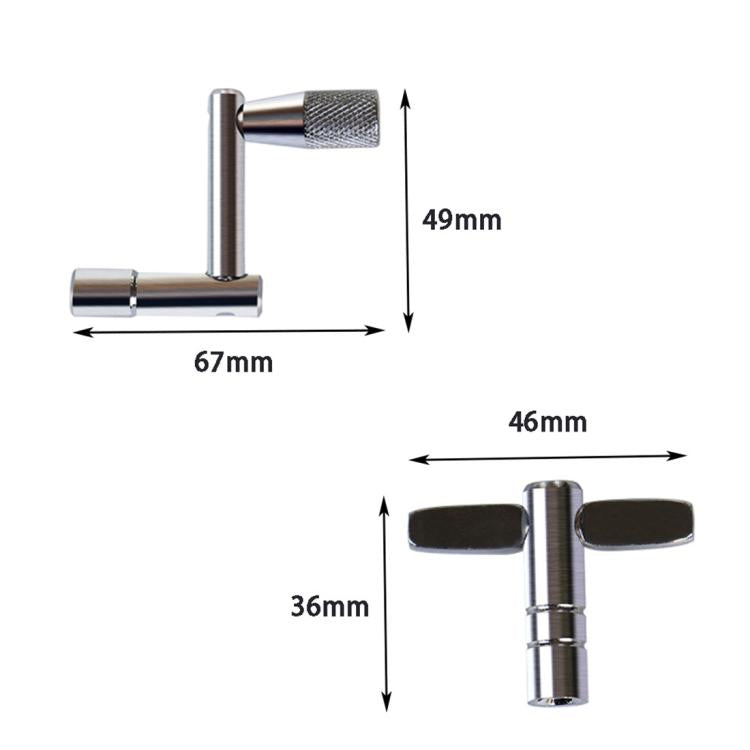 CT-826 T-shaped Square Hole Drum Key Universal Adjustment Wrench Tool for Drum Set, CT-826