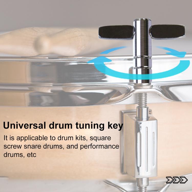 CT-826 T-shaped Square Hole Drum Key Universal Adjustment Wrench Tool for Drum Set, CT-826