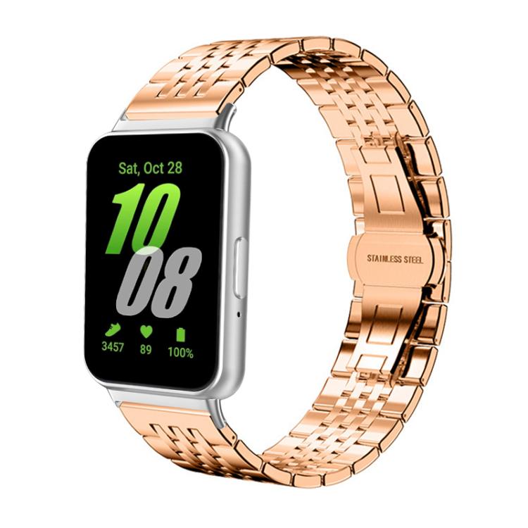 xDfind Seven-bead Solid Stainless Steel Watch Band, For Samsung Galaxy Watch Ultra / Ultra 2025, For Samsung Galaxy Watch8 / Wacth8 Classic, For Samsung Galaxy Watch 7 / 6 / 5 / FE, For Samsung Galaxy Fit3 SM-R390