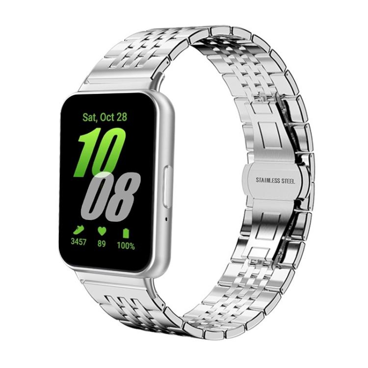 xDfind Seven-bead Solid Stainless Steel Watch Band, For Samsung Galaxy Watch Ultra / Ultra 2025, For Samsung Galaxy Watch8 / Wacth8 Classic, For Samsung Galaxy Watch 7 / 6 / 5 / FE, For Samsung Galaxy Fit3 SM-R390