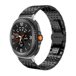 xDfind Seven-bead Solid Stainless Steel Watch Band, For Samsung Galaxy Watch Ultra / Ultra 2025, For Samsung Galaxy Watch8 / Wacth8 Classic, For Samsung Galaxy Watch 7 / 6 / 5 / FE, For Samsung Galaxy Fit3 SM-R390