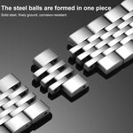 xDfind Seven-bead Solid Stainless Steel Watch Band, For Samsung Galaxy Watch Ultra / Ultra 2025, For Samsung Galaxy Watch8 / Wacth8 Classic, For Samsung Galaxy Watch 7 / 6 / 5 / FE, For Samsung Galaxy Fit3 SM-R390