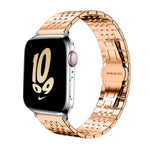 xDfind Seven-bead Solid Stainless Steel Watch Band, For Apple Watch 42 / 44 / 45 / 46 / 49mm 22mm, For Apple Watch 38 / 40 / 41 / S10 42mm 20mm