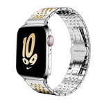 xDfind Seven-bead Solid Stainless Steel Watch Band, For Apple Watch 42 / 44 / 45 / 46 / 49mm 22mm, For Apple Watch 38 / 40 / 41 / S10 42mm 20mm
