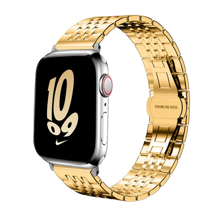 xDfind Seven-bead Solid Stainless Steel Watch Band, For Apple Watch 42 / 44 / 45 / 46 / 49mm 22mm, For Apple Watch 38 / 40 / 41 / S10 42mm 20mm