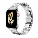 xDfind Seven-bead Solid Stainless Steel Watch Band, For Apple Watch 42 / 44 / 45 / 46 / 49mm 22mm, For Apple Watch 38 / 40 / 41 / S10 42mm 20mm
