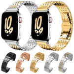 xDfind Seven-bead Solid Stainless Steel Watch Band, For Apple Watch 42 / 44 / 45 / 46 / 49mm 22mm, For Apple Watch 38 / 40 / 41 / S10 42mm 20mm