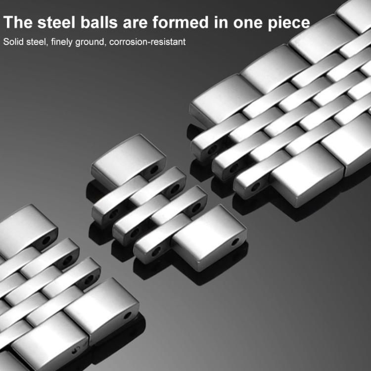 xDfind Seven-bead Solid Stainless Steel Watch Band, For Apple Watch 42 / 44 / 45 / 46 / 49mm 22mm, For Apple Watch 38 / 40 / 41 / S10 42mm 20mm