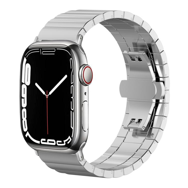 xDfind One-bead Bamboo Solid Stainless Steel Watch Band, For Apple Watch 42 / 44 / 45 / 46 / 49mm 22mm, For Apple Watch 38 / 40 / 41 / S10 42mm 20mm
