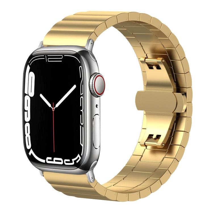 xDfind One-bead Bamboo Solid Stainless Steel Watch Band, For Apple Watch 42 / 44 / 45 / 46 / 49mm 22mm, For Apple Watch 38 / 40 / 41 / S10 42mm 20mm