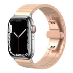 xDfind One-bead Bamboo Solid Stainless Steel Watch Band, For Apple Watch 42 / 44 / 45 / 46 / 49mm 22mm, For Apple Watch 38 / 40 / 41 / S10 42mm 20mm