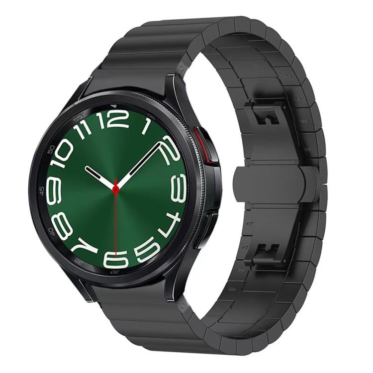 xDfind One-bead Bamboo Solid Stainless Steel Watch Band, For Samsung Galaxy Watch8 / Wacth8 Classic 22mm, For Samsung Galaxy Watch 7 / 6 / 5 / FE 20mm, For Samsung Galaxy Fit3 SM-R390 18mm