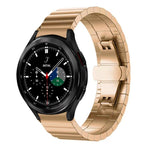 xDfind One-bead Bamboo Solid Stainless Steel Watch Band, For Samsung Galaxy Watch8 / Wacth8 Classic 22mm, For Samsung Galaxy Watch 7 / 6 / 5 / FE 20mm, For Samsung Galaxy Fit3 SM-R390 18mm