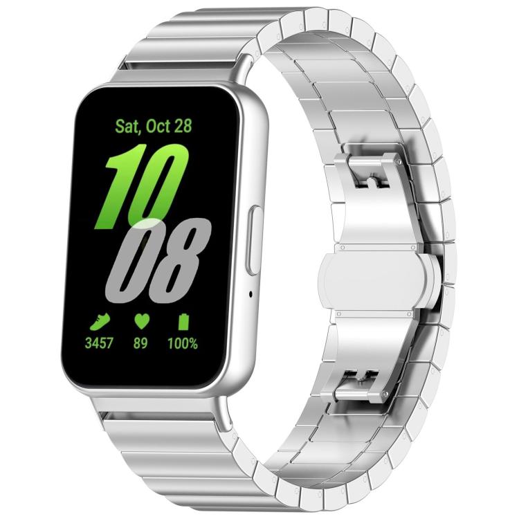xDfind One-bead Bamboo Solid Stainless Steel Watch Band, For Samsung Galaxy Watch8 / Wacth8 Classic 22mm, For Samsung Galaxy Watch 7 / 6 / 5 / FE 20mm, For Samsung Galaxy Fit3 SM-R390 18mm