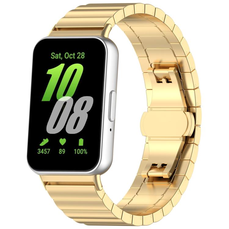 xDfind One-bead Bamboo Solid Stainless Steel Watch Band, For Samsung Galaxy Watch8 / Wacth8 Classic 22mm, For Samsung Galaxy Watch 7 / 6 / 5 / FE 20mm, For Samsung Galaxy Fit3 SM-R390 18mm