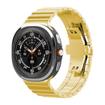 xDfind One-bead Bamboo Solid Stainless Steel Watch Band, For Samsung Galaxy Watch8 / Wacth8 Classic 22mm, For Samsung Galaxy Watch 7 / 6 / 5 / FE 20mm, For Samsung Galaxy Fit3 SM-R390 18mm