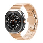 xDfind One-bead Bamboo Solid Stainless Steel Watch Band, For Samsung Galaxy Watch8 / Wacth8 Classic 22mm, For Samsung Galaxy Watch 7 / 6 / 5 / FE 20mm, For Samsung Galaxy Fit3 SM-R390 18mm