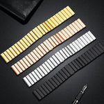 xDfind One-bead Bamboo Solid Stainless Steel Watch Band, For Samsung Galaxy Watch8 / Wacth8 Classic 22mm, For Samsung Galaxy Watch 7 / 6 / 5 / FE 20mm, For Samsung Galaxy Fit3 SM-R390 18mm