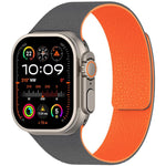 xDfind Magnetisches Silikon-Uhrenarmband mit Litschi-Textur, für Apple Watch 42 / 44 / 45 / 46 / 49 mm, für Apple Watch 38 / 40 / 41 / S10 42 mm