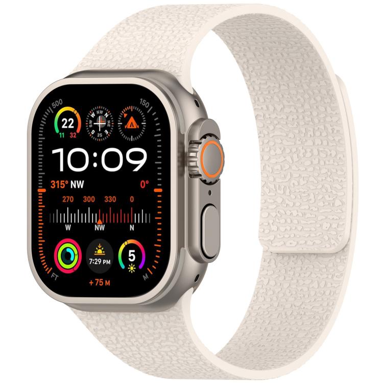 xDfind Magnetisches Silikon-Uhrenarmband mit Litschi-Textur, für Apple Watch 42 / 44 / 45 / 46 / 49 mm, für Apple Watch 38 / 40 / 41 / S10 42 mm