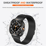 xDfind Milanese Parachute Buckle Stainless Steel Watch Band, For Samsung Galaxy Watch Ultra / Ultra 2025, For Samsung Galaxy Watch8 / Wacth8 Classic 22mm
