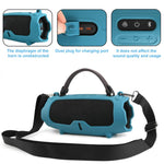 Silicone Protective Cover Portable Crossbody Speaker Soft Shell Bag, For JBL Charge 6