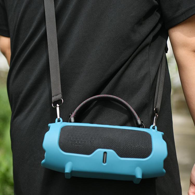 Silicone Protective Cover Portable Crossbody Speaker Soft Shell Bag, For JBL Charge 6