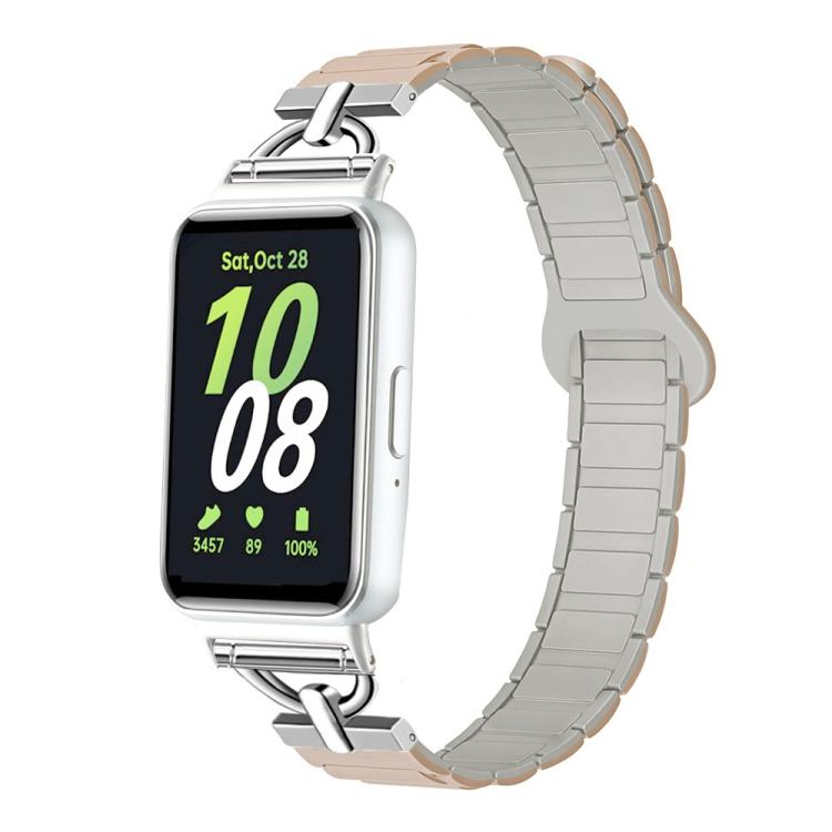 D-shaped Tri-beads Magnetic Silicone Watch Band, For Samsung Galaxy Fit3