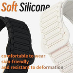 D-shaped Tri-beads Magnetic Silicone Watch Band, For Samsung Galaxy Fit3