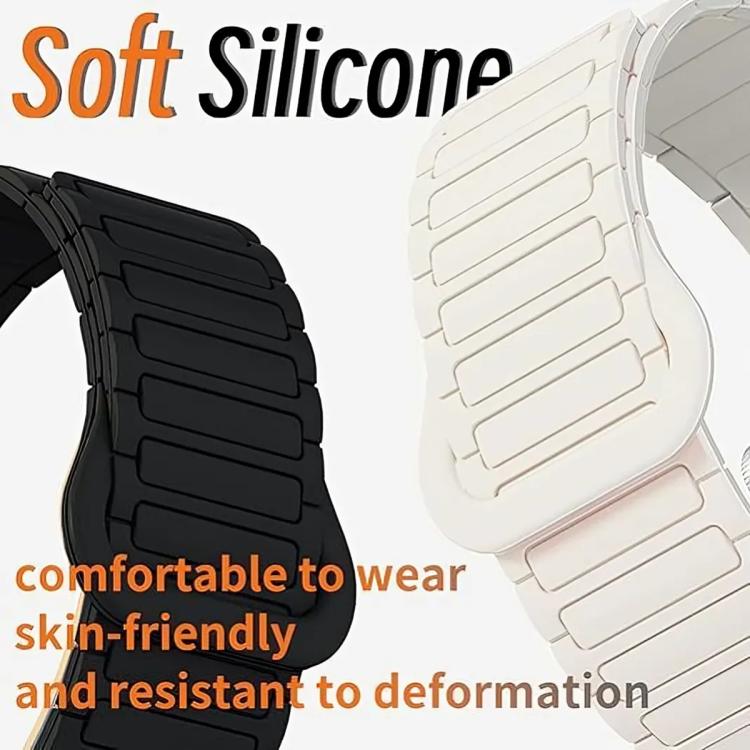 D-shaped Tri-beads Magnetic Silicone Watch Band, For Samsung Galaxy Fit3