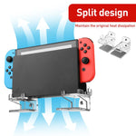 For Nintendo Switch 1 / 2 Acrylic Wall Split Symmetrical Storage Bracket