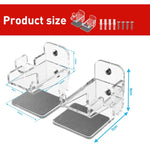 For Nintendo Switch 1 / 2 Acrylic Wall Split Symmetrical Storage Bracket