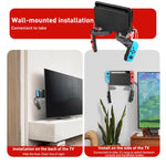 For Nintendo Switch 1 / 2 Acrylic Wall Split Symmetrical Storage Bracket