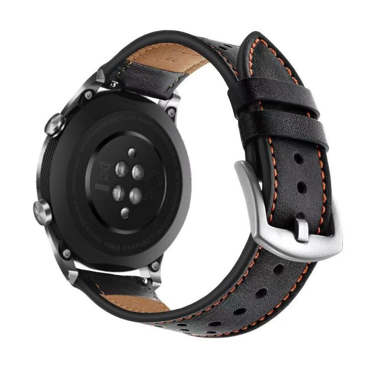 Hole Retro Leather Watch Band, For Samsung Galaxy Watch Ultra 47mm / Ultra 2025