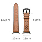 Hole Retro Leather Watch Band, For Samsung Galaxy Watch Ultra 47mm / Ultra 2025