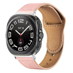 Rivet Reverse Buckle Leather Watch Band, For Samsung Galaxy Watch Ultra 47mm / Ultra 2025