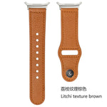 Rivet Reverse Buckle Leather Watch Band, For Samsung Galaxy Watch Ultra 47mm / Ultra 2025