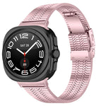 Turtle Buckle Five Beads Stainless Steel Watch Band, For Samsung Galaxy Watch Ultra 47mm / Ultra 2025