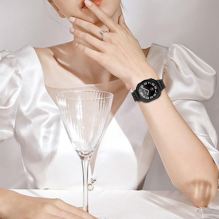 Seven Beads Buckle Stainless Steel Watch Band, For Samsung Galaxy Watch Ultra 47mm / Ultra 2025