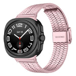 Seven Beads Buckle Stainless Steel Watch Band, For Samsung Galaxy Watch Ultra 47mm / Ultra 2025